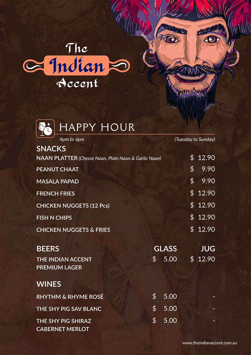 HappyHour menu