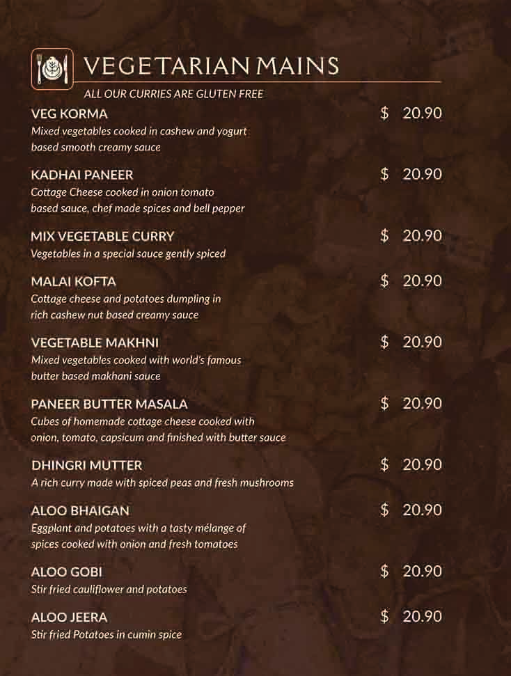 food menu